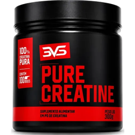 Creatina monohidratada 3VS Nutrition 300 g, 100% pura, por R$ 31,34