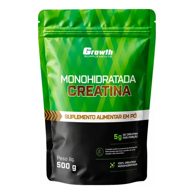 Creatina monohidratada Growth Supplements 500 g sem sabor por R$ 69,90