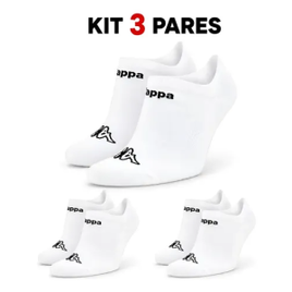 Kit 3 pares de meias Kappa sapatilha invisível por R$ 29 no Mercado Livre