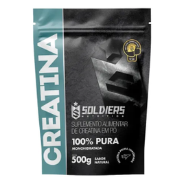 Creatina monohidratada Soldiers Nutrition 500g sem sabor por R$ 44,90