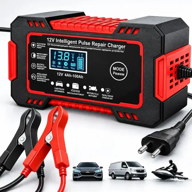 Carregador inteligente de bateria Woosh 12 V 6 A, bivolt, por R$ 40,90